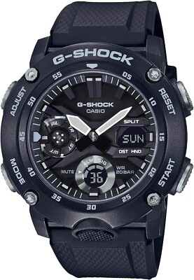 CASIO G-Shock GA-2000S-1AJF Carbon Core Guard Black Mens Watch New