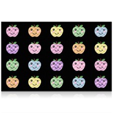 Classroom Rug Elementary Educational Daycare Rug 11.8 x 6.6 ft Plaid Pastel A...