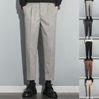 Men's Trendy Long Ankle Pants Slim Fit Casual Suit Trousers in Various Styles