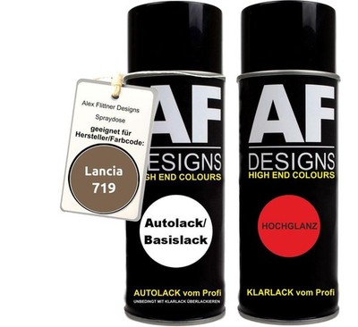 Spraydose für Lancia 719 Marrone Marna Basislack Klarlack Sprühdose 400ml