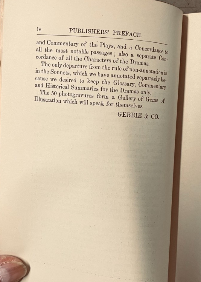 VTG The Complete Works of Shakespeare Vol.1-7, 1892 Dr. Johnson Edition