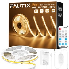 COB LED Strip Light 2700K16.4ft Dimmable 2520LEDs DC24V Warm White LED Strip ...