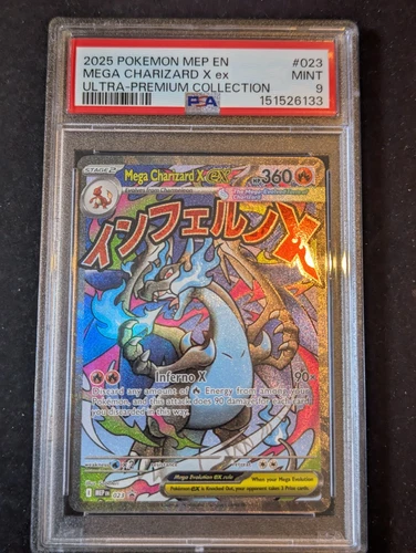 Pokemon Mega Charizard X ex Mega Evolutions Black Star Promo PSA 9 MEP EN #023