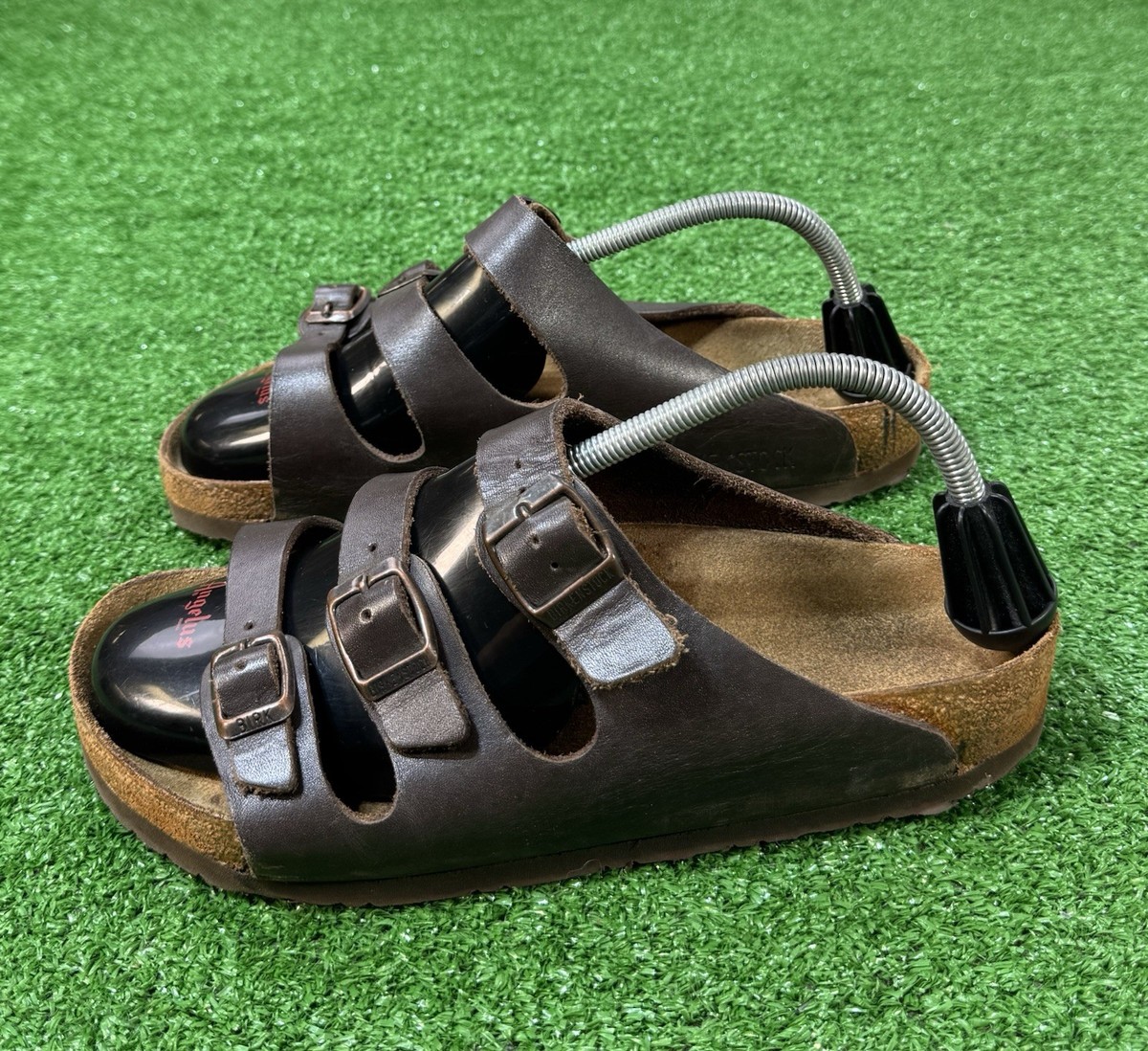 Birkenstock Florida Soft Footbed Sandals Slides Brown Women's Size