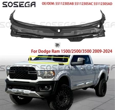 For Dodge Ram 1500/2500/3500 2009-2024 Front Top Windshield Wiper Cowl Panel