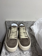 Rick Owens Vintage Hollywood Sneakers Dust/Milk Suede Size 44 EU / 11-11.5 US