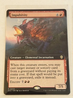 Impulsivity Extended Art Lorwyn Eclipsed Commander 33