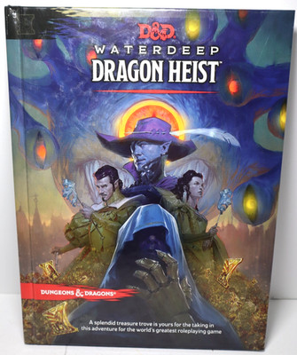 Dungeons & Dragons D&D Waterdeep Dragon Heist w/Map HC 5E 1st Print MINT