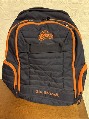Skullcandy ink'd Back Pack Skateboard Bag Blue And Orange