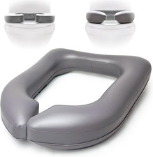 Raised Toilet Seat Cushion-Inflatable High-Density Foam Toilet Seat Riser for