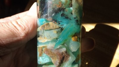 40gr Lots : Jelly / Gemmy Peruvian Ocean Foam Blue Opal Rough