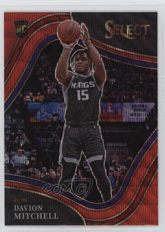 2021-22 Panini Select Courtside Red Wave Prizm Davion Mitchell #280 18aq