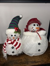 12"- Fiber Optic Snowman-MerryBrite HolidayHome Collection-Pre-Owned-GrtCond.VTG