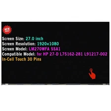 L99804-002 LM270WFA SSA1 LCD Touch Screen Replacement for HP 27-D0014 Display