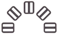 1 Inch YKK Narrow Mouth Heavyduty Triglide Slides, 10 Pack