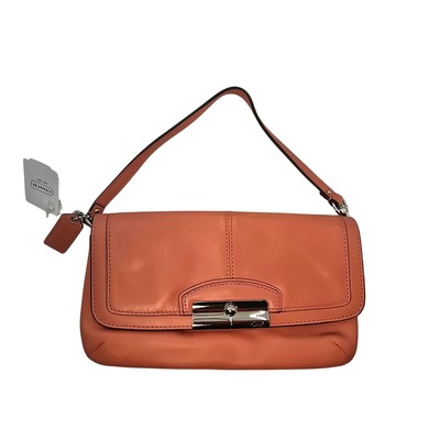 NWT Coach Wrist Purse Wallet Clutch Coral with Defect