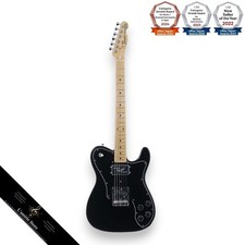 Guitare électrique Fender Japan Telecaster Custom TC72 noire corps en cendres