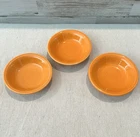 Vintage Fiestaware Homer Laughlin China Co Tangerine Fruit Bowl Set Of 3