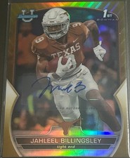 JAHLEEL BILLINGSLEY 2022 BOWMAN CHROME UNIVERSITY 1ST GOLD AUTO SP /50