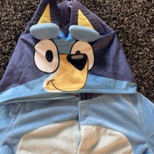 Bluey Children's Halloween Dress Up Costume Large 4-6X Union Suit Hood Bodysuit