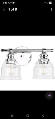 Progress Lighting P300374 Ambrose 2 Light 13''W Bathroom Vanity - Chrome