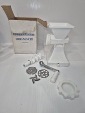 Betterware Manual Food Mincer Code 47610) Hand Crank Meat Grinder 2 Plates Boxed