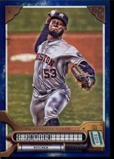 2022 TOPPS GYPSY QUEEN INDIGO #16 CRISTIAN JAVIER 076/250 HOUSTON ASTROS BASEBAL
