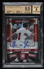 2010 Donruss Elite Extra Edition Rookie /815 Christian Yelich BGS 9.5 Auto uk2