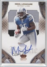 2011 Crown Royale Rookie Silhouette Signatures /299 Mikel Leshoure #232 Auto 0f8