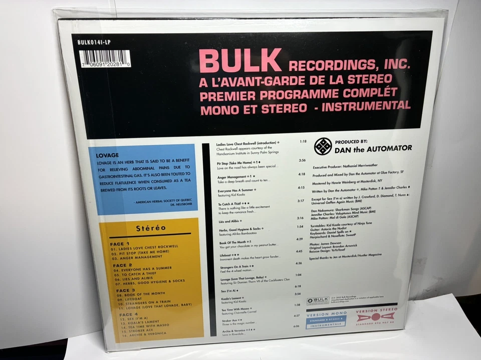 Nathaniel Merri Music to Make Love to Your Old Lady By: Instrumental Ver (Vinyl) - Image 2 of 2