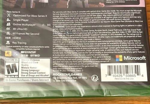 Grand Theft Auto V (Microsoft Xbox Series X|S, 2022) - Afbeelding 4 van 4