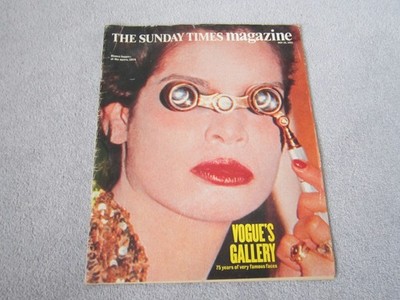 The Sunday Times magazine, May 26th 1991, Vogue's gallery ,75yrs of famous faces