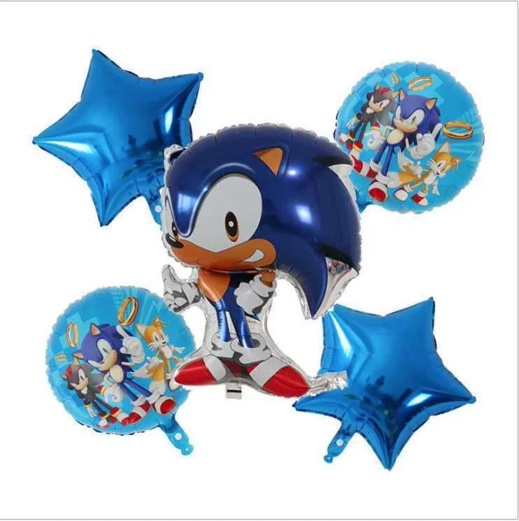 Sonic Hedgehog Birthday Party Supplies Set Plate Napkins Banner Tableware Kit - Image 4 of 4