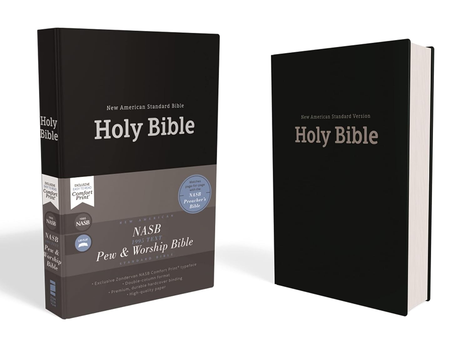 NASB, Pew and Worship Bible, Hardcover, Black, 1995 Text, Comfort Print by Zond - Image 8