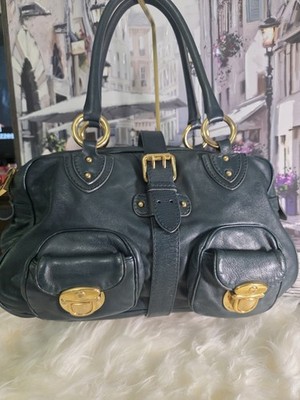 Marc by Marc Jacobs Groove Leather Shoulder Bag Green Gold