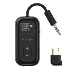 SafeFly Dual Bluetooth Transmitter with Screen Wireless Audio black