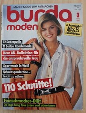 burda moden mit Schnittmuster - 3/85 * März 1985 * Vintage Nähen *