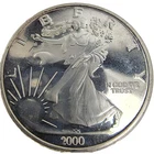 2000 Dawn of a New Millennium Walking Liberty 1 Troy oz .999 Fine Silver Round