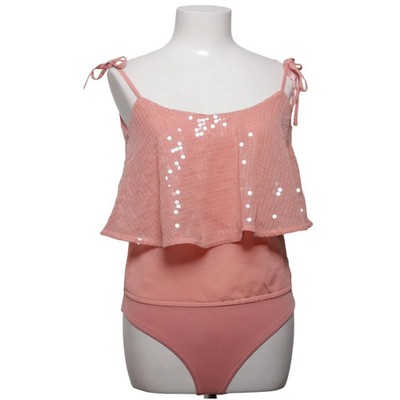 Bershka Night Out, Body, Größe: S, NIGHT OUT, Pink, Polyester, Print, Damen #DcL