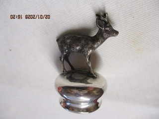 schöner alter Zierkorken Rehbock 835 Silber