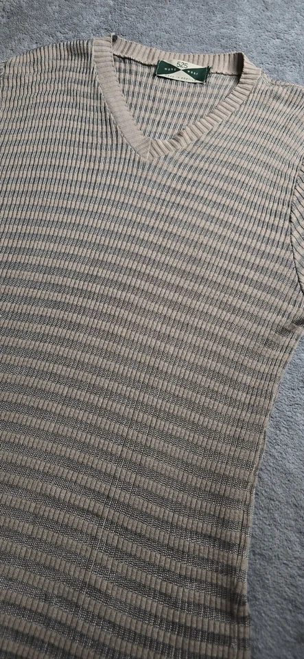 Camisa de Colección 525 America Ropa de Hombre Tostada 38" Pecho Elástica Informal Manga Corta  Foto 3 de 4