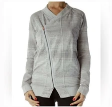 Lululemon Womens Mula Bundle Wrap Jacket Asymmetrical Zip Up French Terry