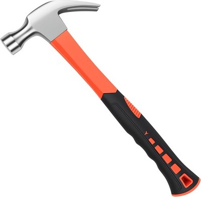 Framing Hammer Claw Camping Hammer Hammers with Smooth Face Long Handle Straight