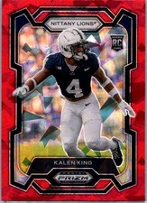 2024 Panini Prizm Draft Picks - Kalen King #139 Red Ice Prizm (RC)