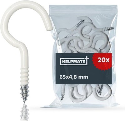 HELPMATE   Wäscheleinehaken 65x4,8x22x18 mm   20 Stück   kunstst