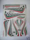 CHESS STICKERS + FLAG KIT MOTORCYCLE SCOOTER CAR BIKE *