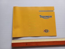 Triumph TT 600 Daytona 955i Sprint RS Speed Triple 2002 depliant originale