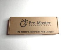 Pro-Master Hole Punch Smart Simple Tool Western Horse Tack Leather Craft NEW Box