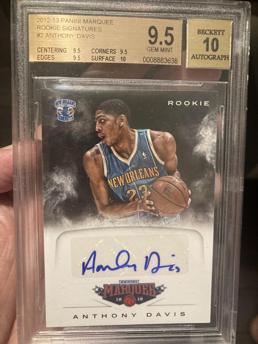 ANTHONY DAVIS -- 2012-13 Marquee 'Rookie Signatures' AUTO -- BGS