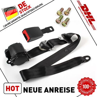 3 Punkt Automatikghurt Sicherheitsgurtpeitsche + E 24 Prüfug Universal